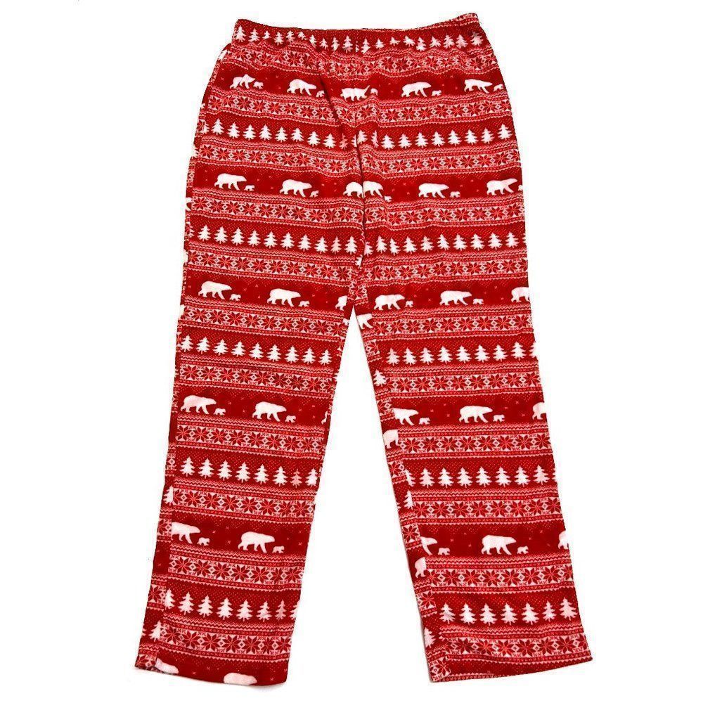 NWOT Wondershop Women's Red White Polar Bear Print Fleece Pajama Pants Size 2XL